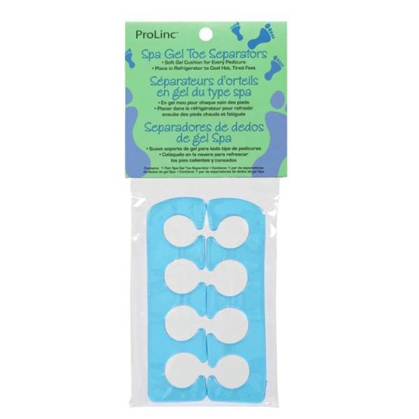PROLINC Spa Gel Toe Separators, Blue Model #PL-21414, UPC: 073930214144