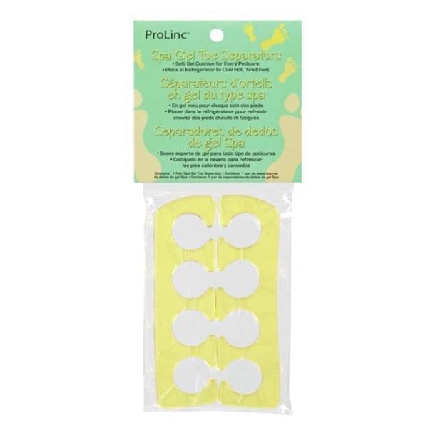 PROLINC Spa Gel Toe Separators, Yellow Model #PL-21416, UPC: 073930214168