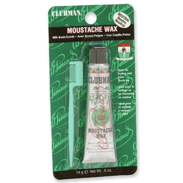 CLUBMAN Moustache Wax Kit Model #CU-27965, UPC: 070066279658
