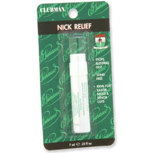 CLUBMAN Nick Relief Styptic 0.25 Fl Oz Model #CU-812650, UPC: 070066812657
