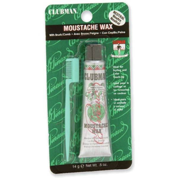 CLUBMAN Pinaud Moustache Wax, Neutral Model #CU-070639, UPC: 070066017069