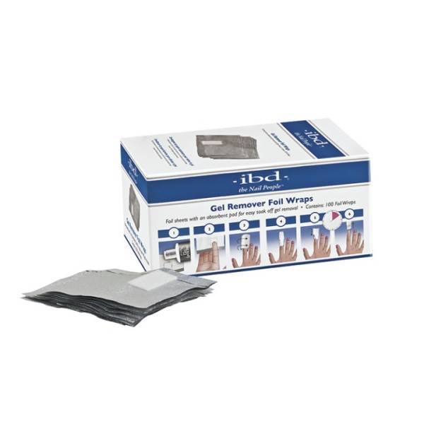 IBD Just Gel Polish Gel Remover Foil Wraps Model #IB-80257, UPC: 039013802578