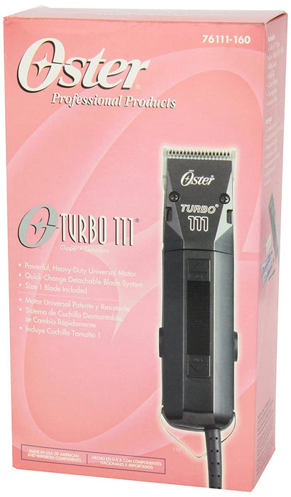 OSTER Turbo111 Clpr w/1 Blade Model #OS-076111-160-000, UPC: 034264010772