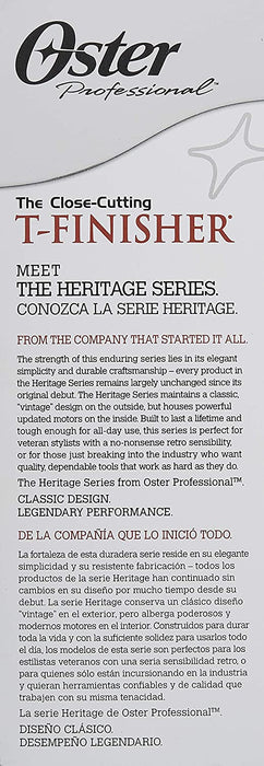 Oster T-Finisher Trimmer Model #OS-76059-010-001, UPC: 034264003873