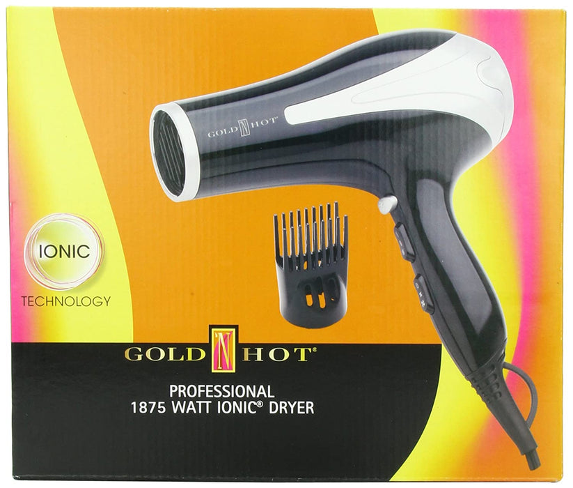 GOLD 'N HOT 1875-Watt Professional Dryer with Tourmaline Model #GO-GH3212, UPC: 810667018788