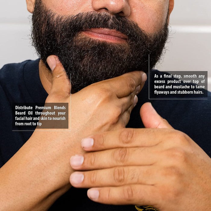 Suavecito Premium Blends Black Amber Beard Oil, 1 oz Model #42C-P202NN, UPC: 700645594314