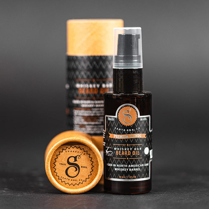 Suavecito Premium Blends Whiskey Bar Beard Oil, 1 oz Model #42C-P233NN, UPC: 700645599623