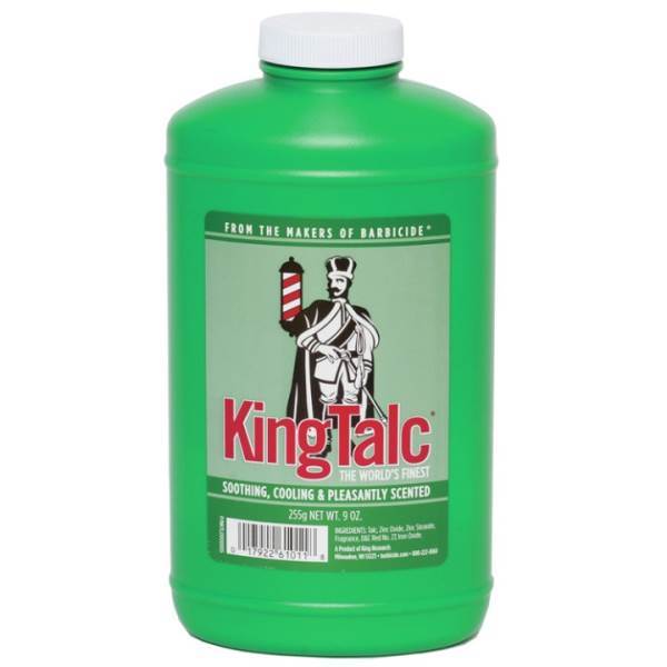 BARBICIDE King Talc Talcum Powder 9 Oz Model #BA-61010, UPC: 017922610118