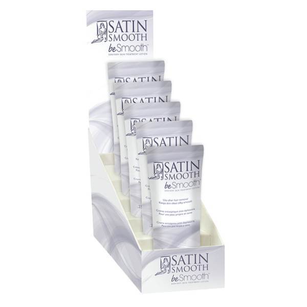 SATIN SMOOTH Besmooth Skin Treatment Lotion, 2 Oz 4pc Display Model #AT-SSBSCRDIS, UPC: 074108263919
