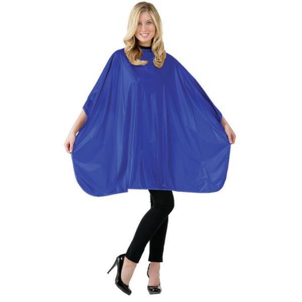 BETTY DAIN Solid Shampoo Cape Hook-on, Blue Model #BD-306NL-BLE, UPC: 013534112149