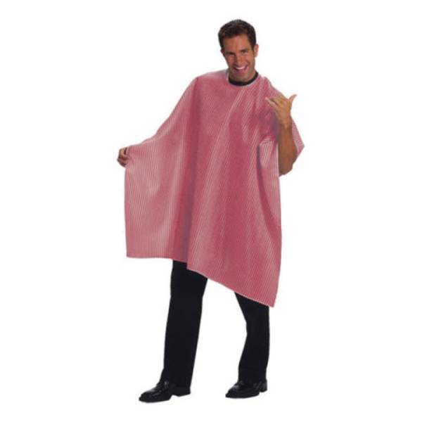 BETTY DAIN Velcro Seersucker Barber Cloth, Red/White Model #BD-206V-RED/WHT, UPC: 013534105103