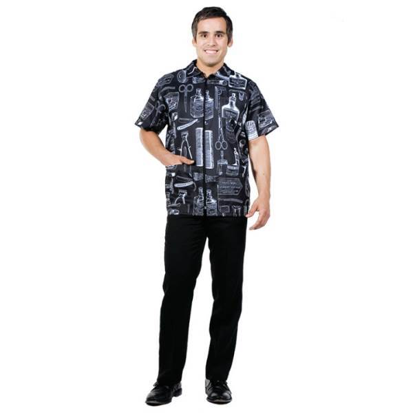 BETTY DAIN Vintage Barber Jacket Black, 2X Black Model #BD-897-2X-BLK, UPC: 013534999627