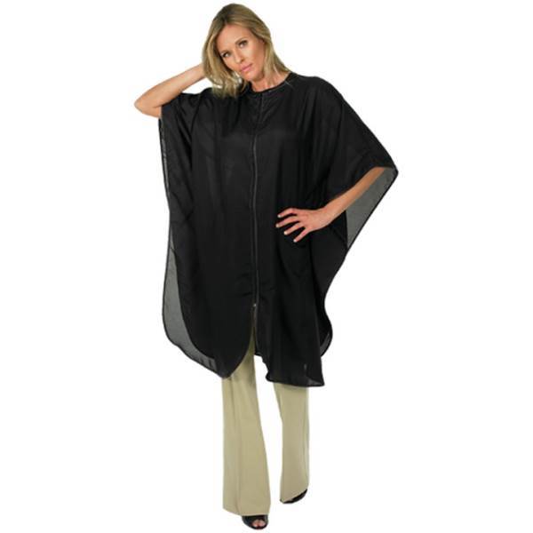 BETTY DAIN Fashionaire Zippered Caftan, Black Model #BD-990C-BLK, UPC: 013534173010