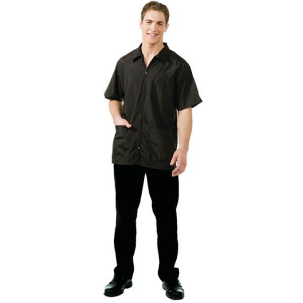 BETTY DAIN Nylon Barber Jacket M/L Black Model #BD-894-M/L-BLK, UPC: 013534169051