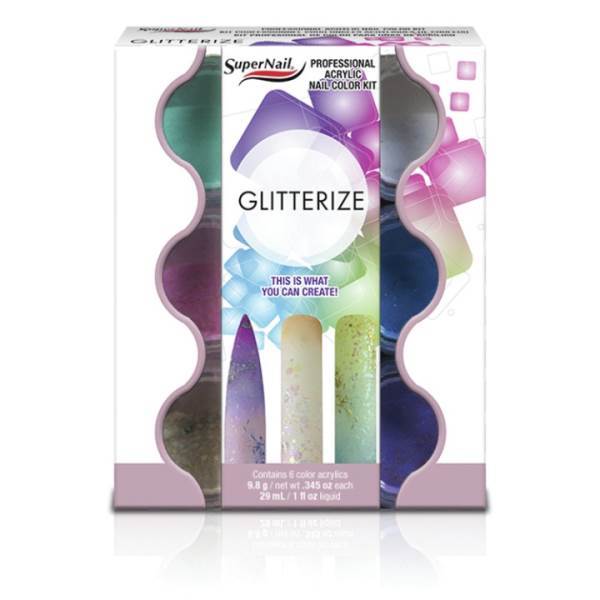 SUPERNAIL Glitterize 6 Piece Kit Model #SU-51304, UPC: 073930513049