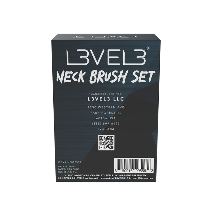 L3VEL3 Neck Brush Set - 2 Pack Model #L3-NB002 SET, UPC: 850016995582