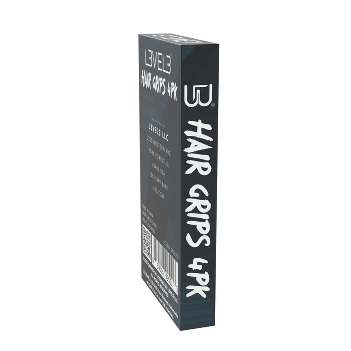 L3VEL3 Hair Holding Grips Model #L3-MS020-4PK, UPC: 850016995513
