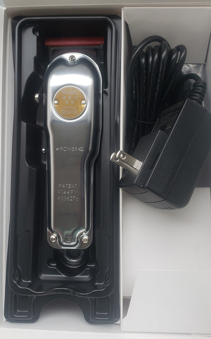 Wahl Professional Cordless SENIOR Clipper METAL Edition with Staggered Tooth Blade, DUAL Voltage 100-220 Volts Model #WA-3000112, UPC: 043917000879