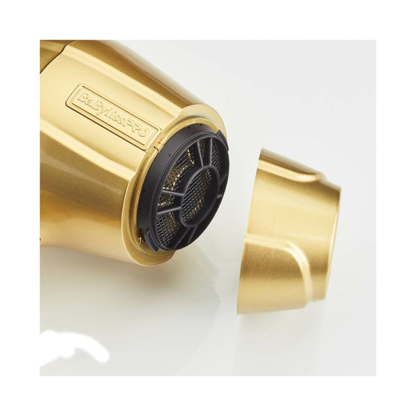 BaByliss PRO GoldFX Turbo Hair Dryer Model #BB-FXBDG1, UPC: 074108448873