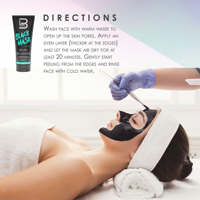 L3VEL3 Black Facial Mask 250ml Model #BLKMASK-250ML, UPC: 850018251082