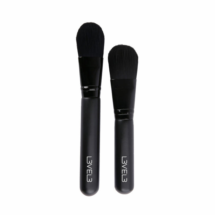 L3VEL3 Facial Mask Application Brushes - 2 Pack Model #L3-MKB010, UPC: 850016995773