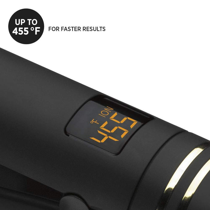 HOT TOOLS 1 1/4" Digital Salon Long Flat Iron Black/Gold: Cp18Bg Model #HO-HT7123BGV2, UPC: 078729071236