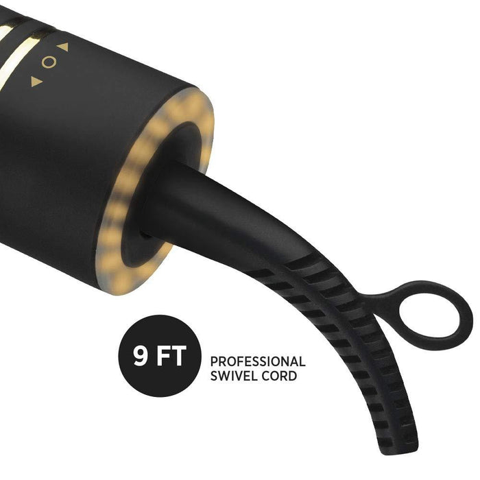HOT TOOLS 1 1/4" Digital Salon Long Flat Iron Black/Gold: Cp18Bg Model #HO-HT7123BGV2, UPC: 078729071236