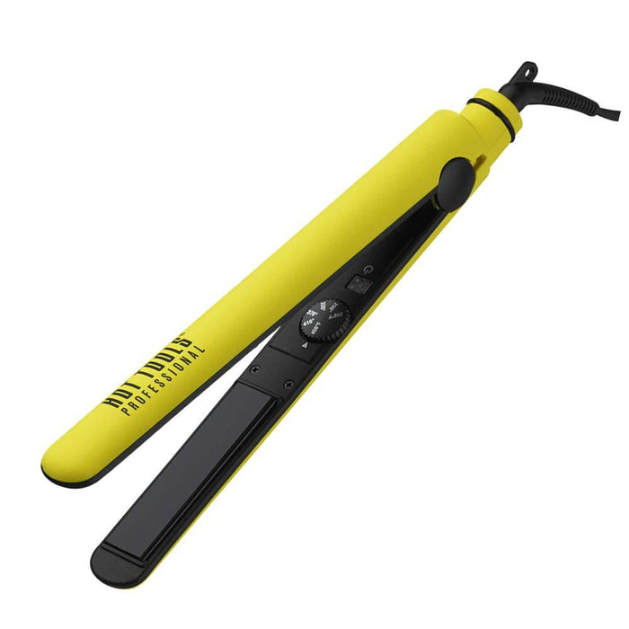 HOT TOOLS 1" Salon Flat Iron - Bee Beautiful Model #HO-HT7121YW, UPC: 078729171219