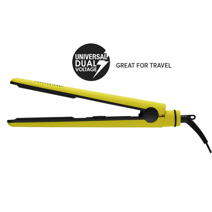 HOT TOOLS 1" Salon Flat Iron - Bee Beautiful Model #HO-HT7121YW, UPC: 078729171219