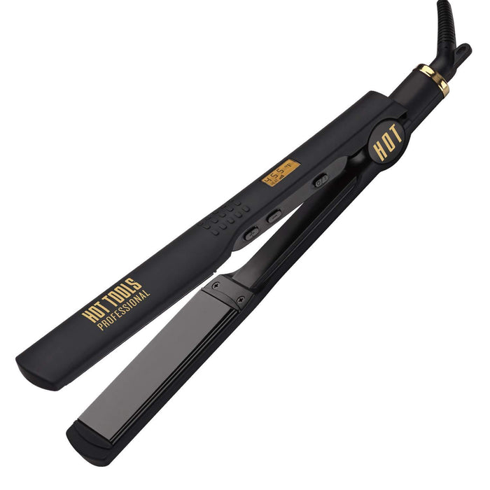 HOT TOOLS Black Gold 1 1/4" Digital Salon Flat Iron Model #HO-HT7117BGV2, UPC: 078729171172