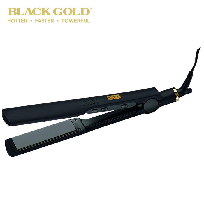 HOT TOOLS Black Gold 1 1/4" Digital Salon Flat Iron Model #HO-HT7117BGV2, UPC: 078729171172