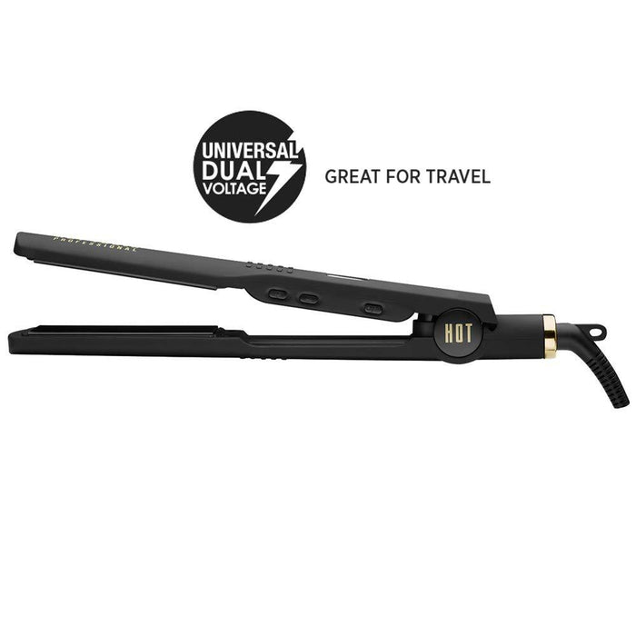 HOT TOOLS Black Gold 1 1/4" Digital Salon Flat Iron Model #HO-HT7117BGV2, UPC: 078729171172
