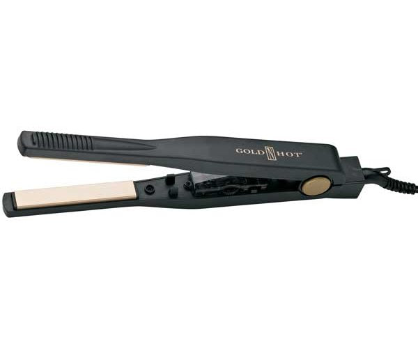 GOLD 'N HOT Professional Ceramic Straightening Iron, 1/2 Inch Model #GO-GH3018, UPC: 810667017415