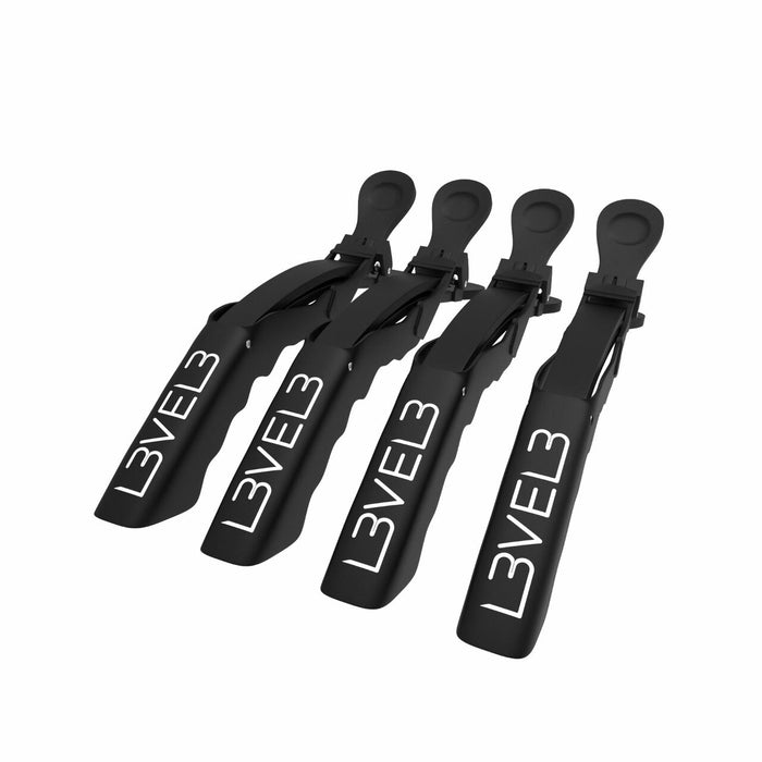 L3VEL3 Hair Croc Clips - 4 Pack Model #L3-G03F-B-4PC, UPC: 850016995421