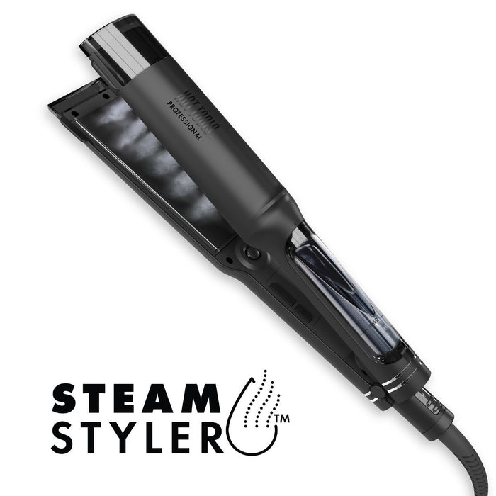 HOT TOOLS 1 1/2" Steam Flat Iron - Black Gold Model #HO-HTST4002BG, UPC: 078729540022