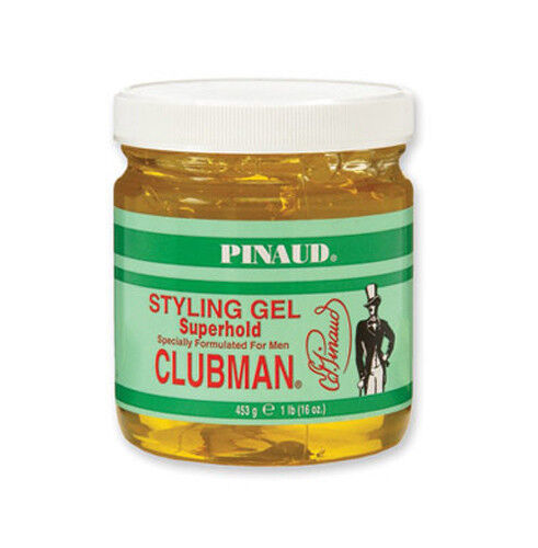 CLUBMAN Styling Gel 16 Oz, Super Hold - 1954 Model #CU-279250, UPC: 070066279207