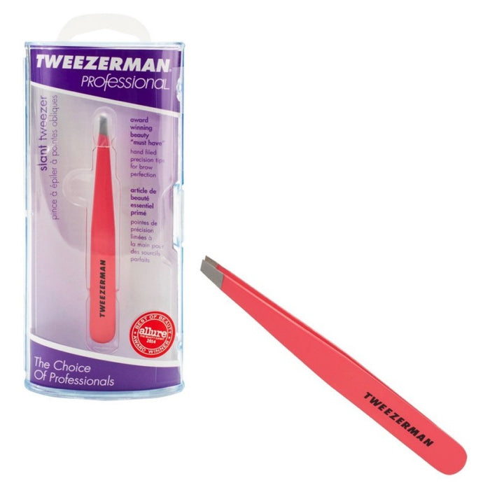 TWEEZERMAN Slant Tweezer Geranium Model #ZW-1230-PFC12, UPC: 038097005783