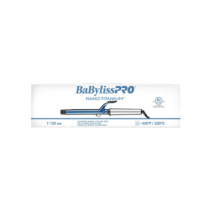 BaBylissPRO Nano Titanium 1" Extended Barrel Curling Iron Model #BNTW100XLUC, UPC: 074108448422