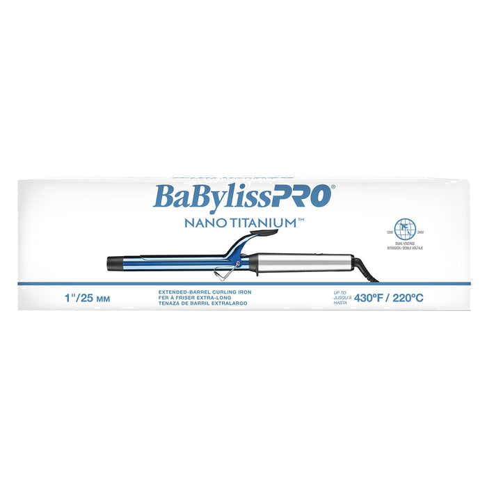 BaBylissPRO Nano Titanium 1" Extended Barrel Curling Iron Model #BNTW100XLUC, UPC: 074108448422