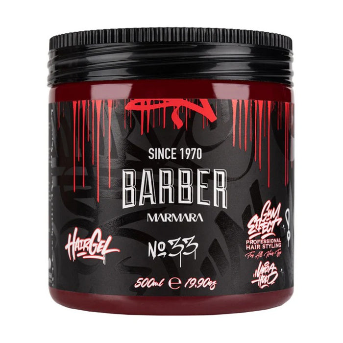 Marmara Barber Hair Gel No.33 - 16.9 oz (500ml) Model #BHG-500-33, UPC: 8691541006518