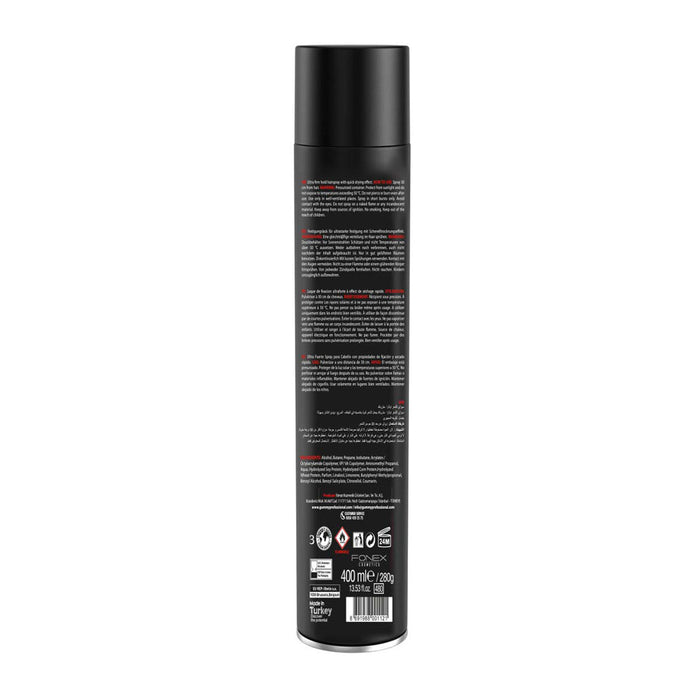 Gummy Hair Spray 400 ml Ultra Strong Model #GU-GU105, UPC: 8691988001121
