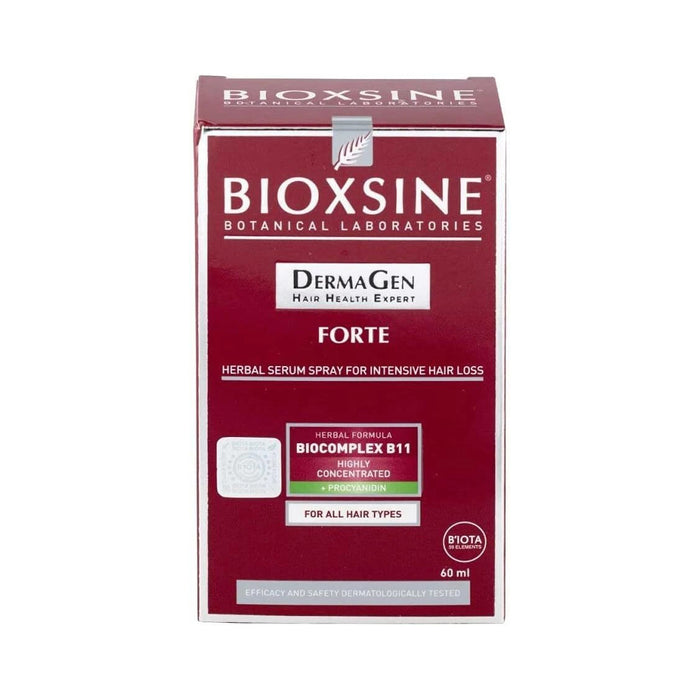 Bioxsine Dermagen Forte Spray Serum, 60 ml Model #5006258, UPC: 8680512629214