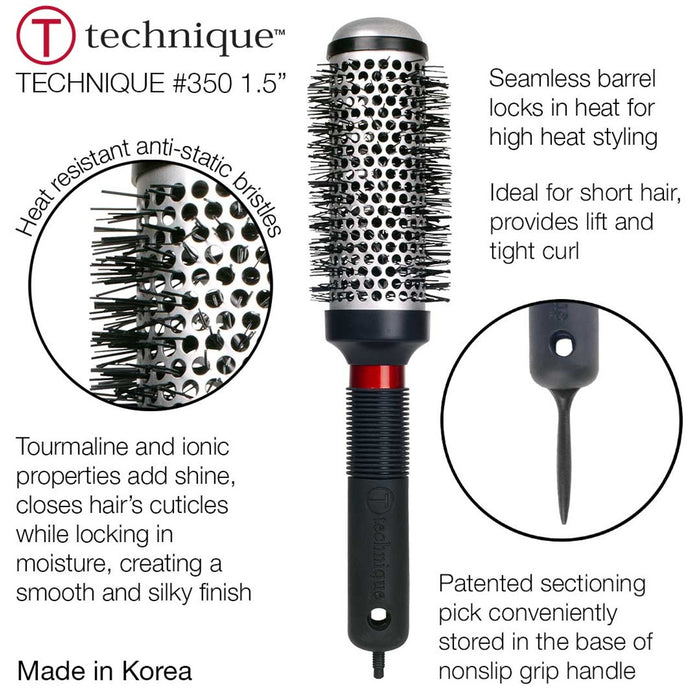 Cricket Technique #350 1.50" Thermal Brush - Large Model #CR-5511202, UPC: 672555112028