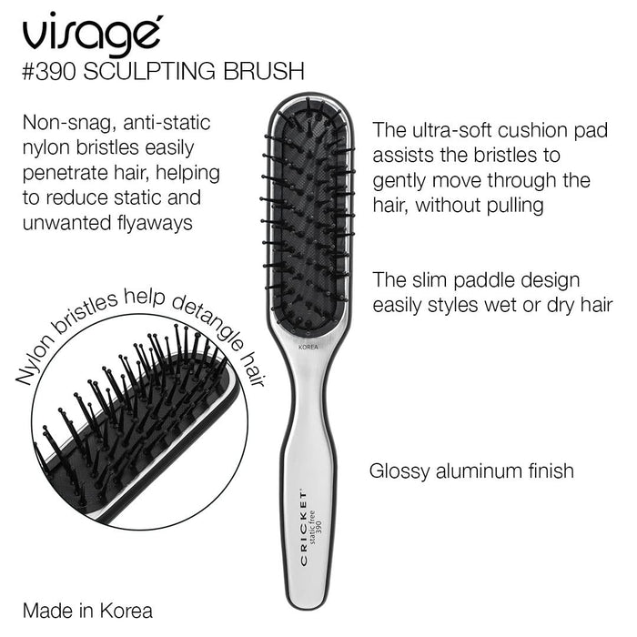 Cricket Visage 390 Sculpting Hair Brush Model #CR-5511372, UPC: 672555113728
