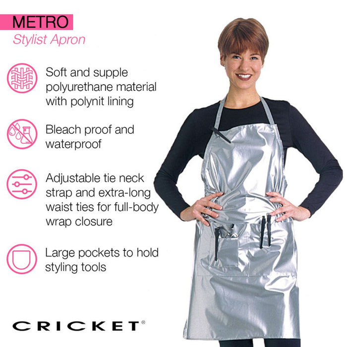 Cricket Metro Stylist Apron - Silver Model #CR-5512531, UPC: 672555125318