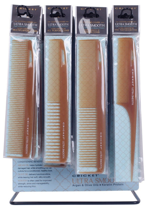 Cricket Ultra Smooth Cutting Combs 24 piece Counter Display Model #CR-CT-5515138
