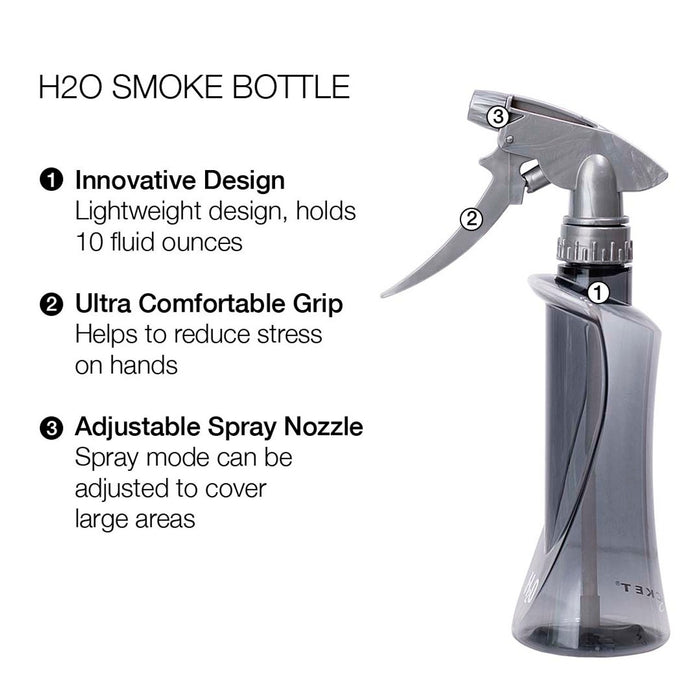 Cricket H20 Spray Bottle (Smoke Grey) - Holds 10oz Model #CR-5516265, UPC: 672555162658