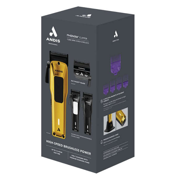 Andis Professional  Phenom Corded/Cordless Hair Clipper Model #AN-562060, UPC: 040102006739
