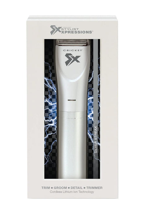 Cricket Stylist Xpressions Silver Streak Trimmer Model #CR-CK-XPR-S, UPC: 672501179884