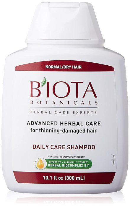 BIOTA Botanicals Advanced Herbal Care Shampoo for Normal & Dry Hair | 10.1 oz